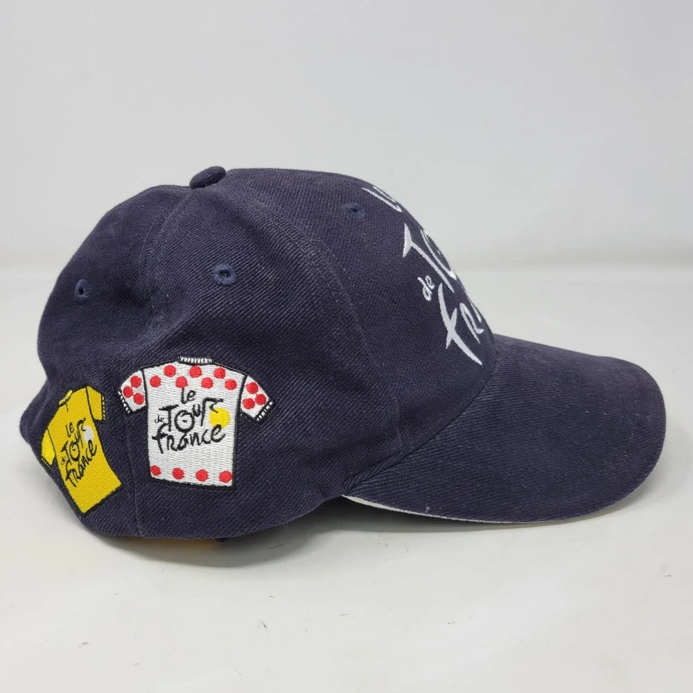 Le Tour de France Navy Blue Embroidered Cycling Baseball Cap Adjustable Hat